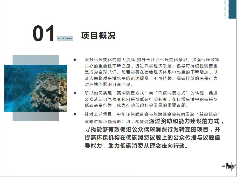 “益起低碳”策略传播小额资助项目概况及申报要点